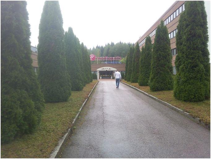 Entrada a la TAMK University, Finlandia